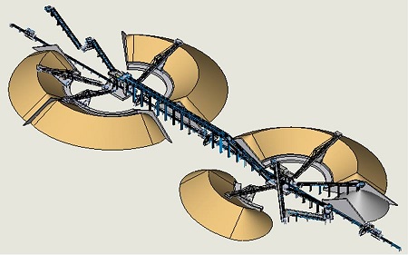 Model of Odarivka aggregate processing plant